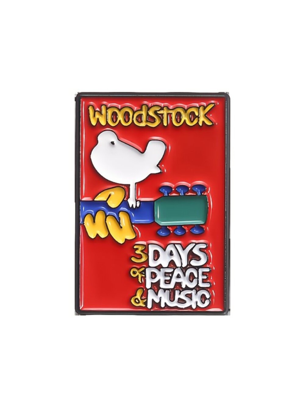 WOODSTOCK OIL DRIPPED ENAMEL PIN LAPEL PIN BROOCH NWT